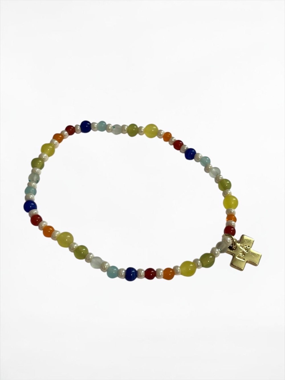 Ink + Alloy Multicolor Beaded Stretch Bracelet CC X